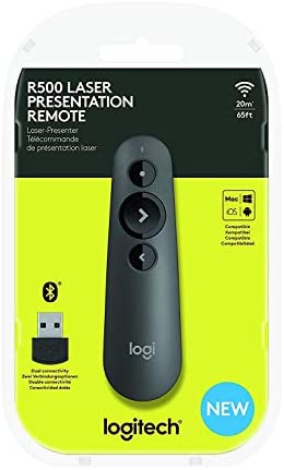 Logitech Laser Presentation Remote Clicker with Dual Connectivity Bluetooth or — vdcomputers